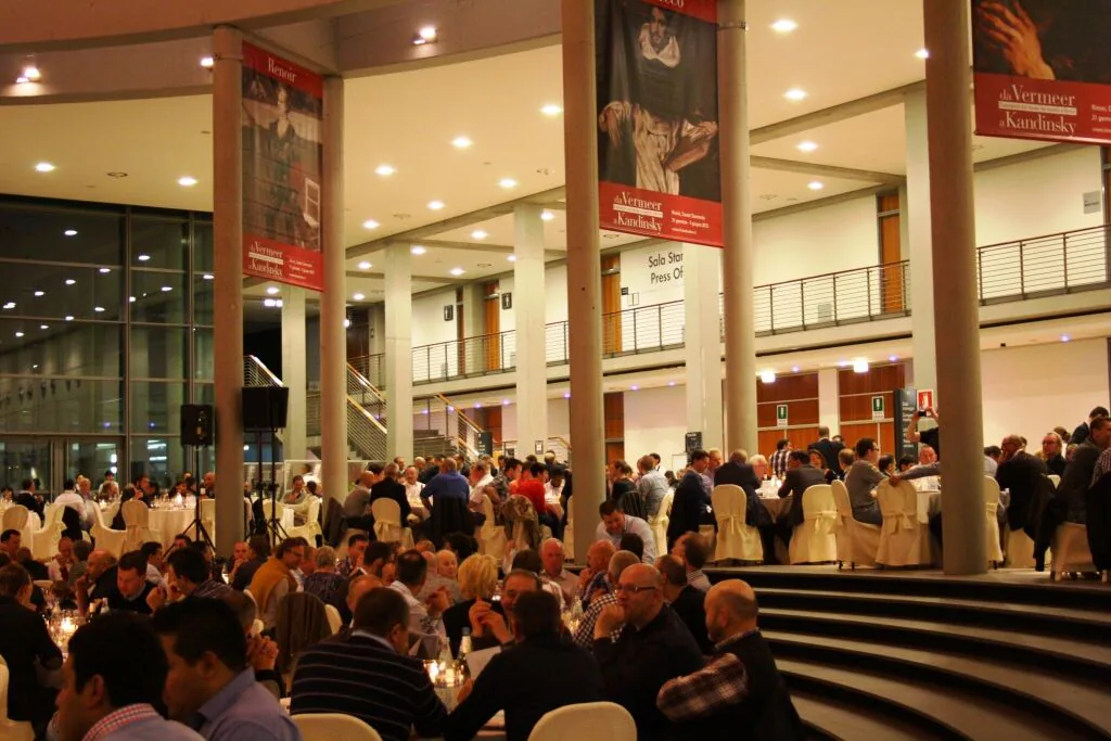 A Tango rhythm menu at the Scm Group Technodomus dinner 