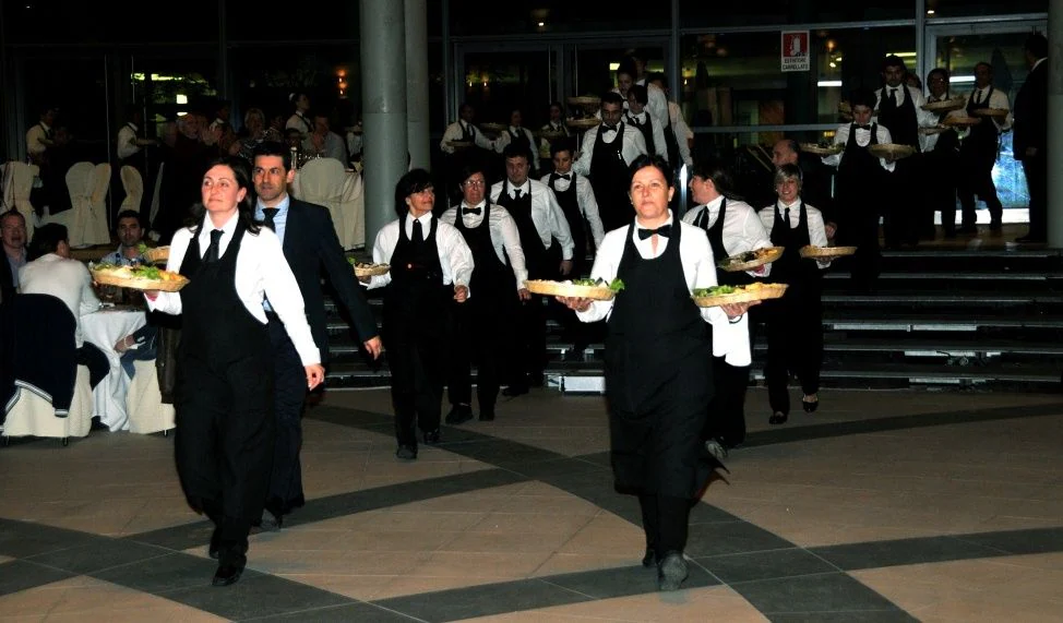 A Tango rhythm menu at the Scm Group Technodomus dinner 