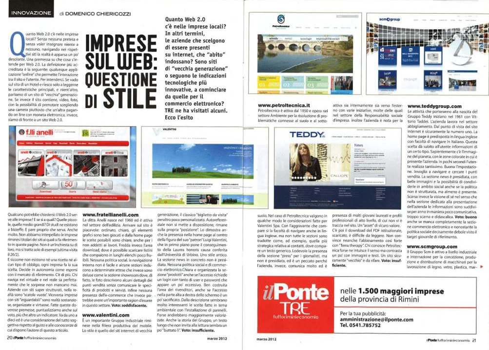 SCMGROUP.COM, THE BEST WEBSITE FORIL PONTE MAGAZINE
