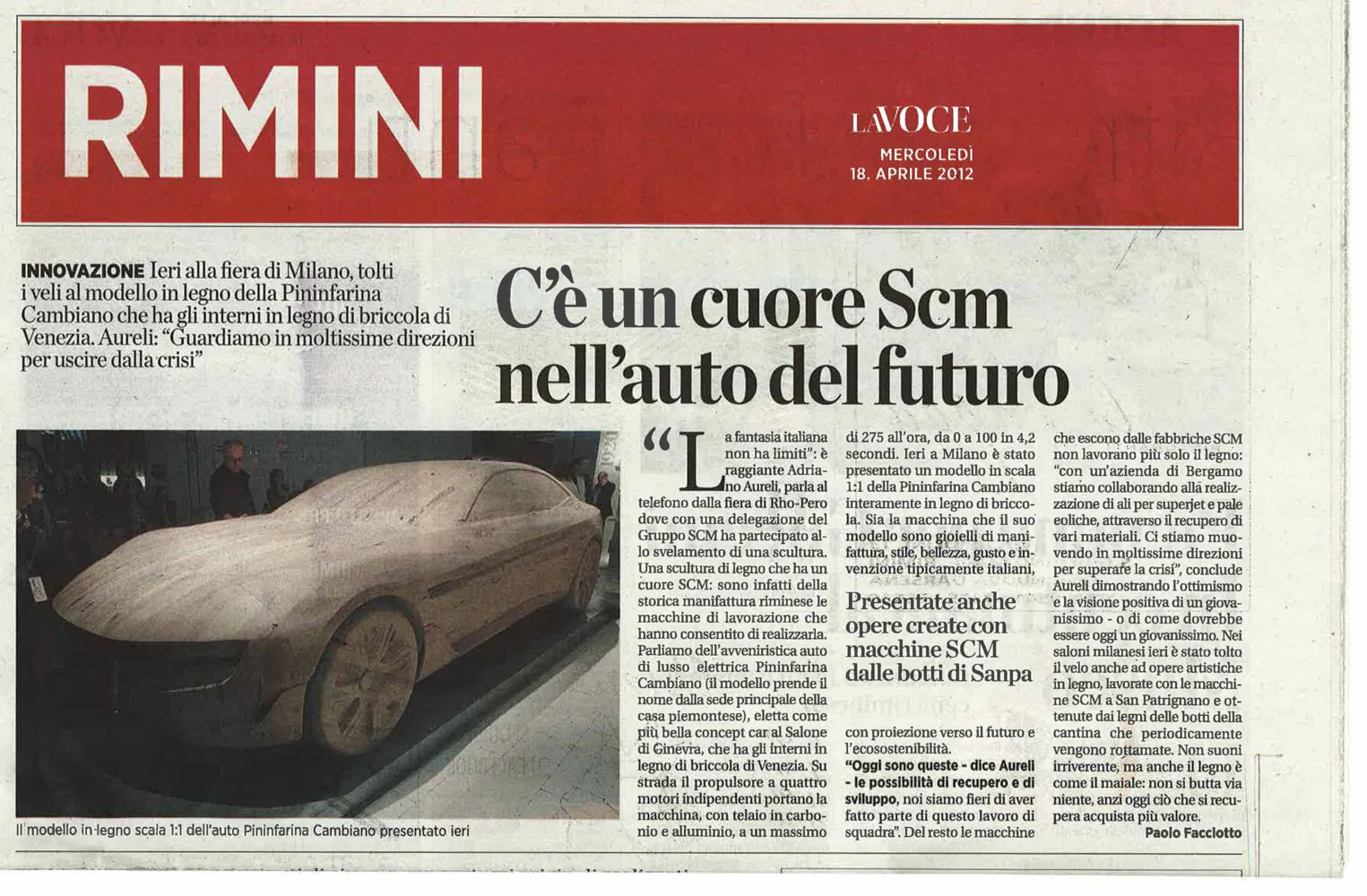 C'è un cuore Scm nell'auto del futuro