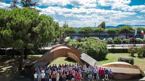 Scm Group staff postcard