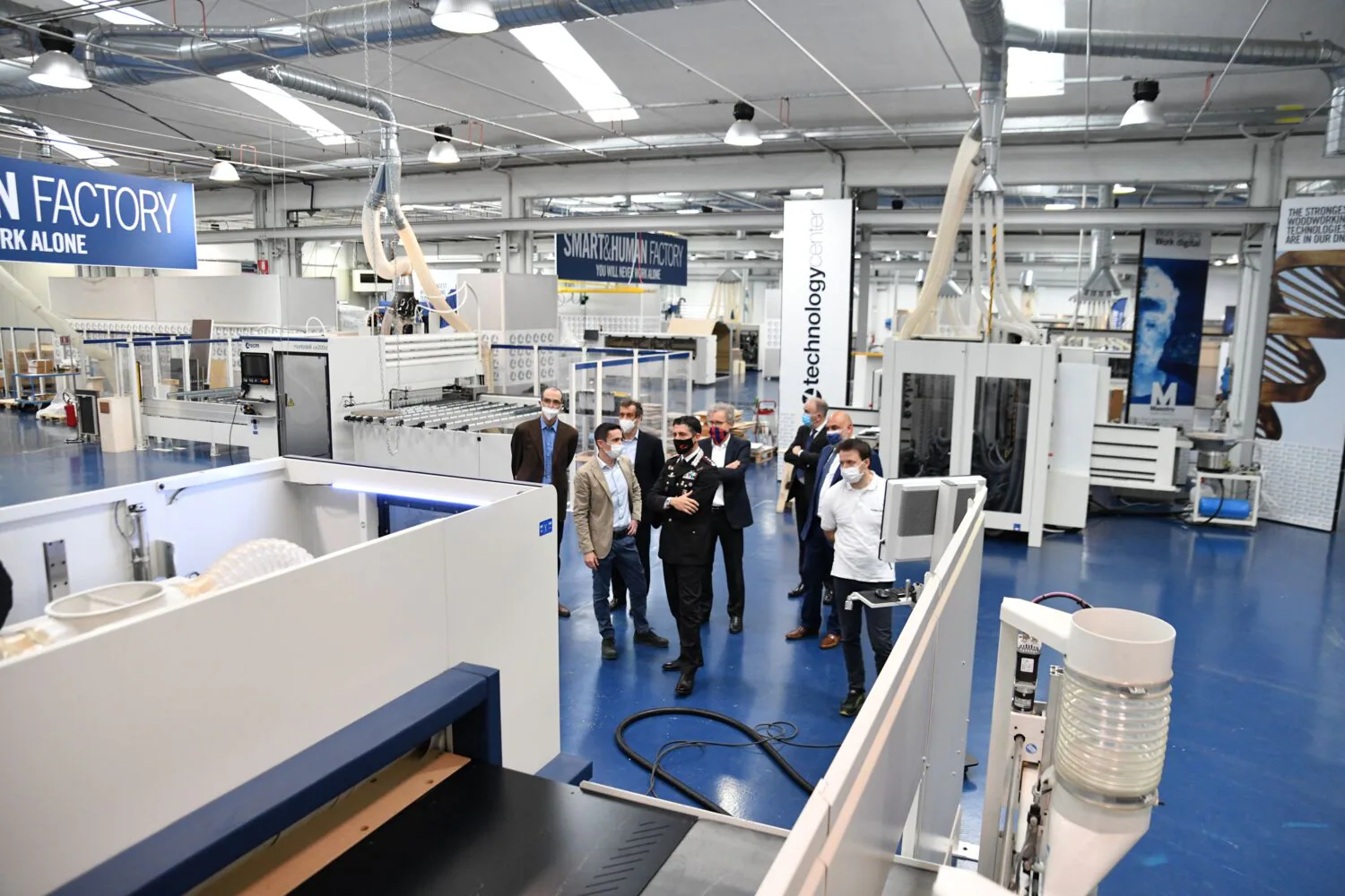 Visita in Scm Group del nuovo comandante provinciale dei carabinieri Colonnello Mario La Mura