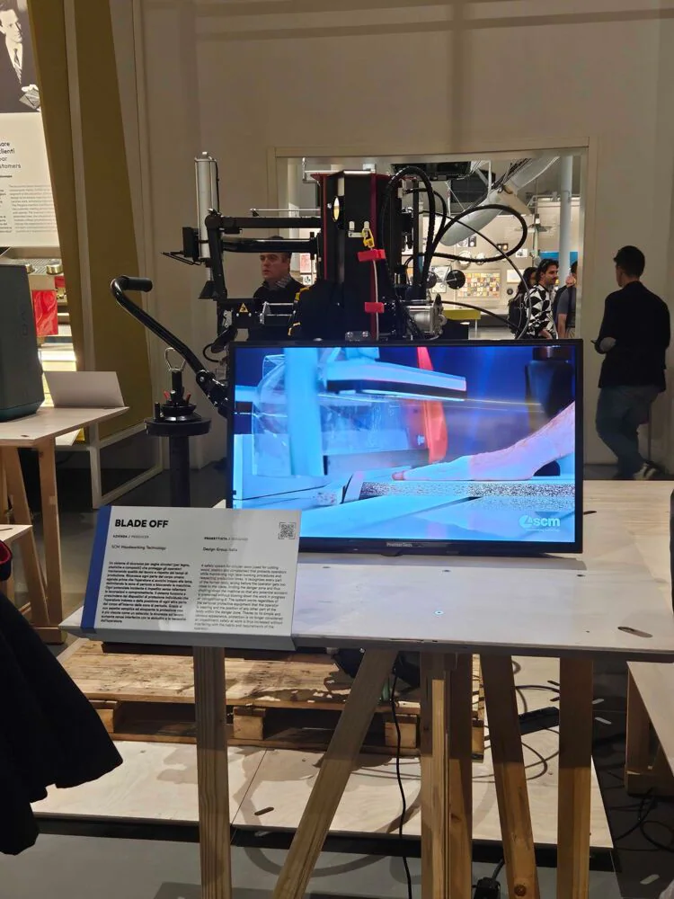 Il sistema di sicurezza “blade off” di SCM  selezionato per il Compasso d’Oro 2026