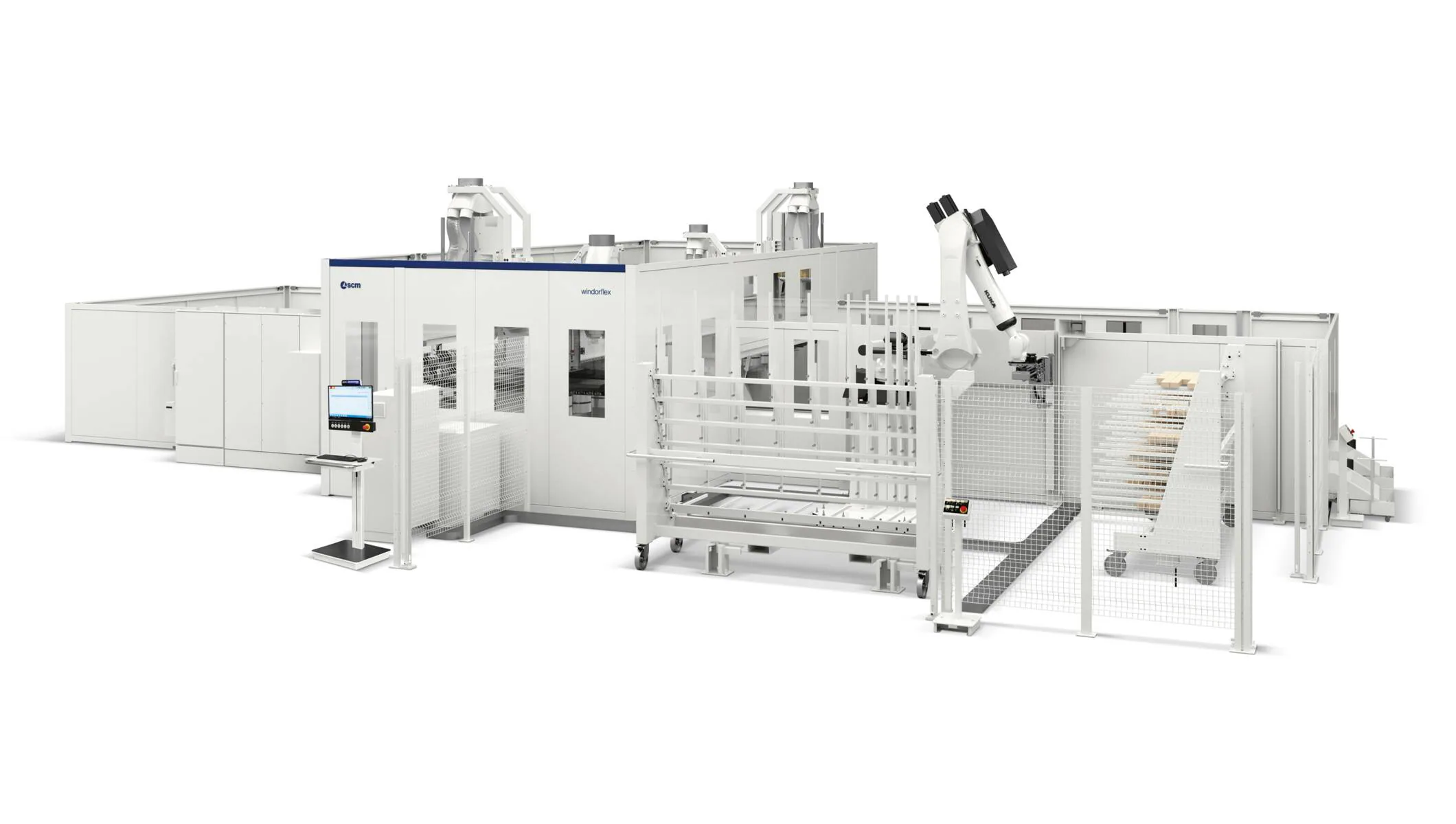 Fensterfertigungsanlagen - Bearbeitungszellen für Fenster und Türen - windorflex 2