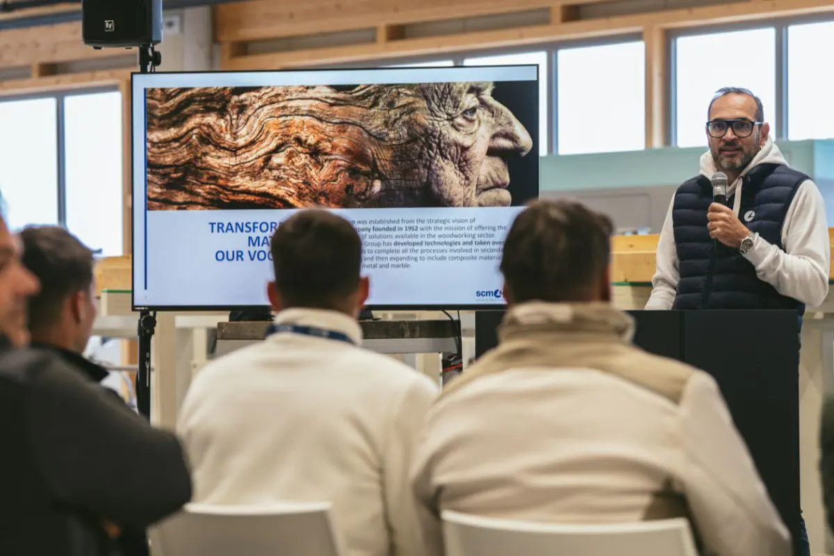 Timber Construction Day di SCM presso il cliente Tesarstvo Kastrevec