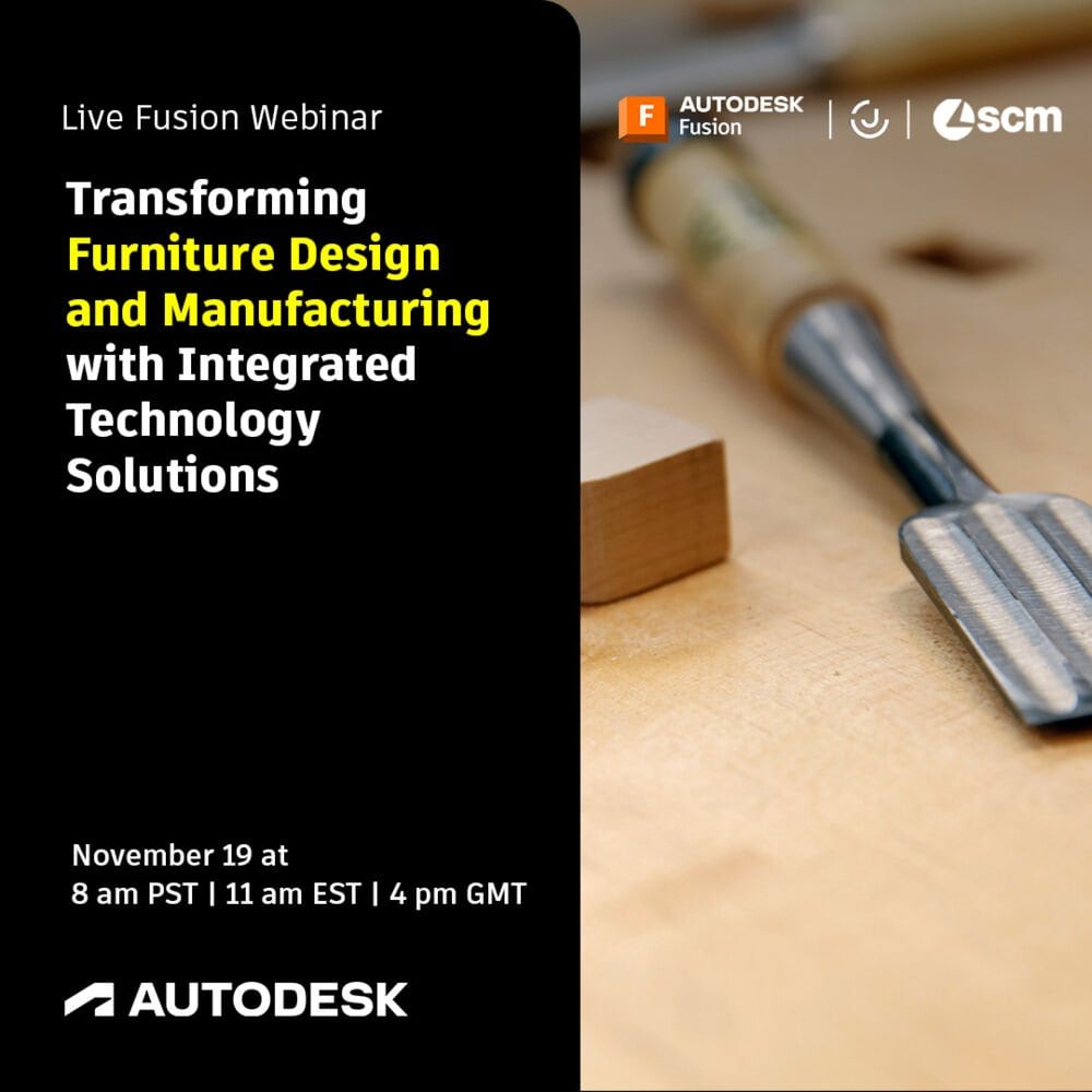 Driving digital transformation in furniture manufacturing: SCM shares its expertise at Autodesk & JoinerCAD webinar