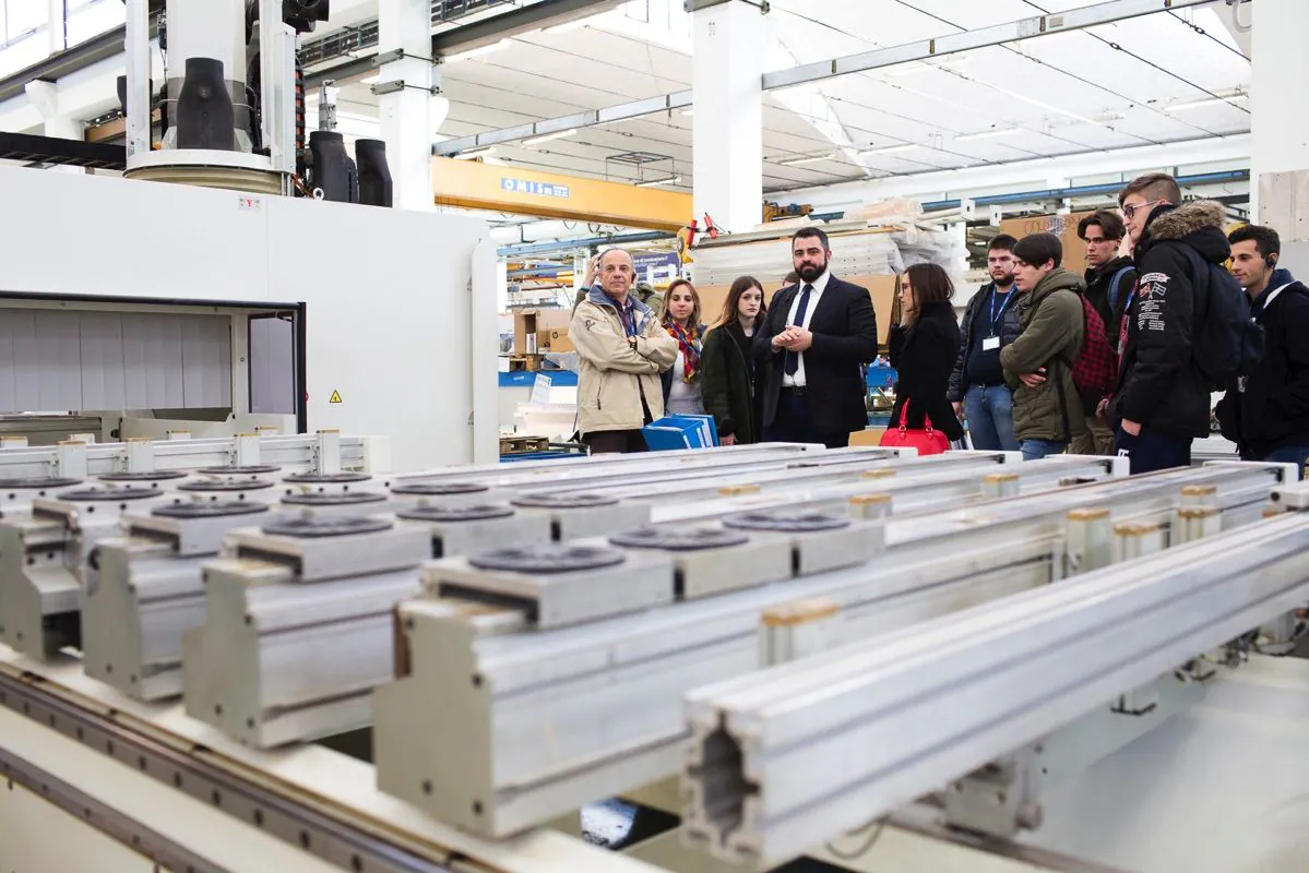 L'Istituto del mobile "Carniello" di Brugnera in visita